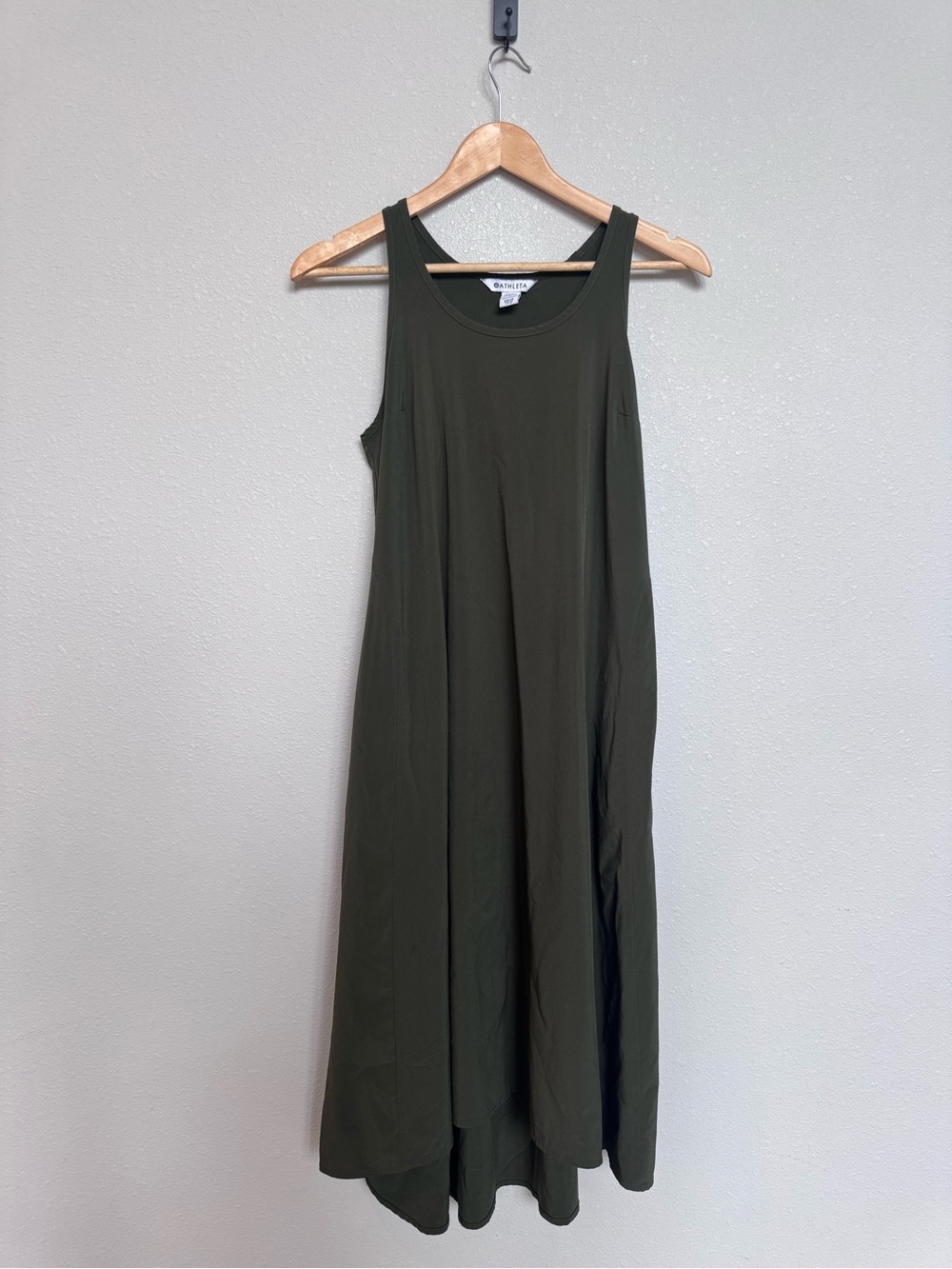Athleta Presidio Traveler Maxi Dress in Olive size XSPetite - Picture 7 of 12